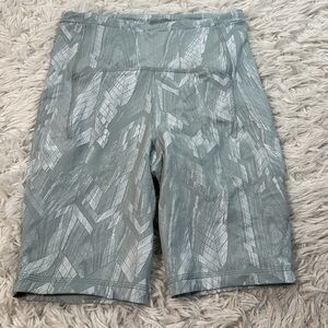 Lululemon Swift Speed High-Rise Short 8" Reverberate Chevron Jacquard Silver Blu